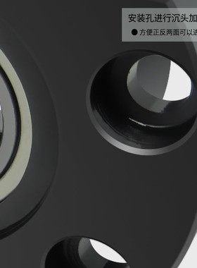 双轴承不带卡簧圆法兰组件带座轴承BGRAB-6205ZZ BFR01固定轴承座