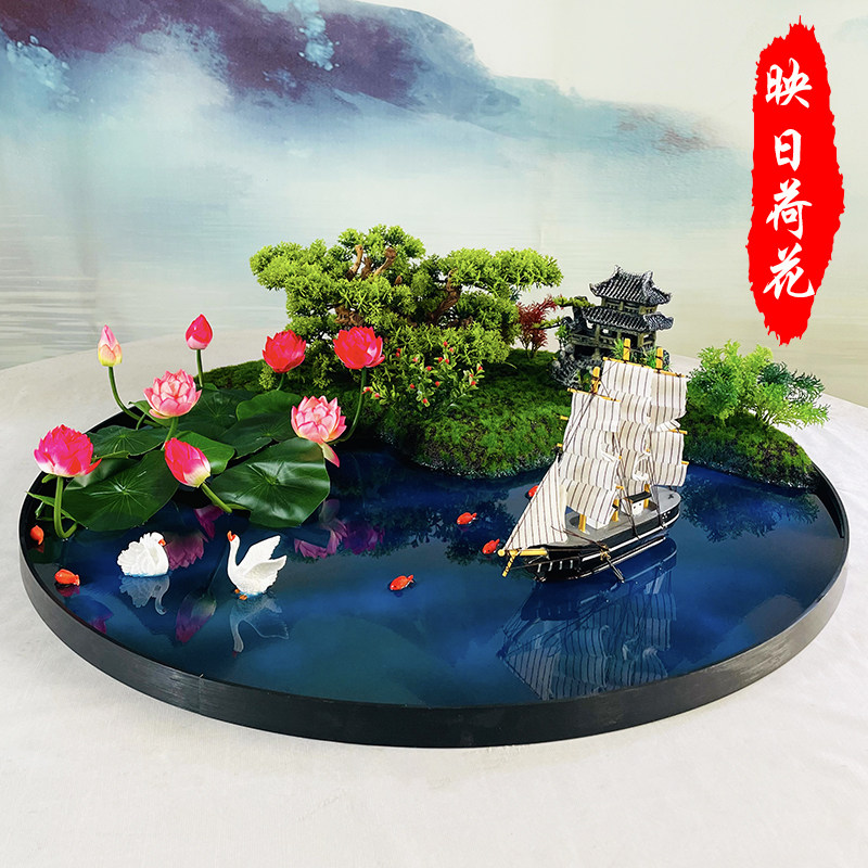 酒店圆桌转盘仿真花大圆桌中间摆花餐桌装饰品摆件高端仿真花摆台,家居饰品,仿真花/假花,淘宝优惠券,粉丝福利购,淘宝优惠卷