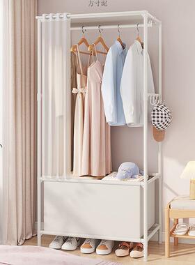 简易挂柜小型宿舍租房架卧室晾衣架置物衣帽收纳架衣多层立HJB式