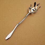 面出口18 1KWN0不锈勺珊瑚设计利捞勺意大面捞勺子沙拉钢勺大号笊