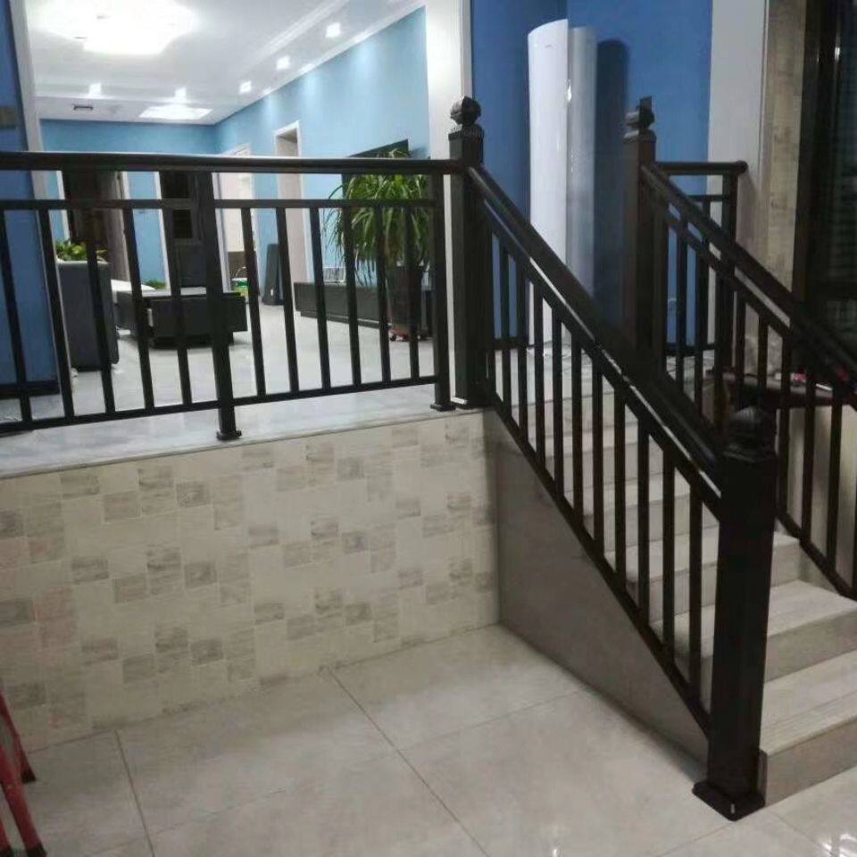 隆盛正鑫加厚铝合金楼梯扶手全铝护栏家用室内室外别墅楼梯口栏杆