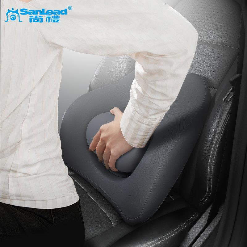 腰976靠汽车座椅靠背车内办头公室居家靠枕记忆棉腰护颈枕护载靠