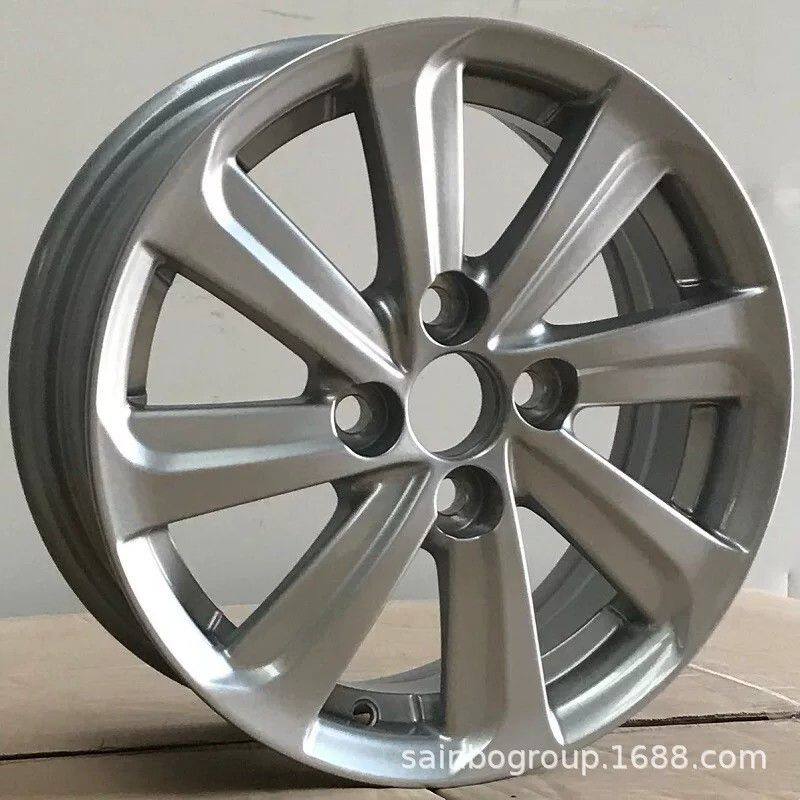 F99815 14寸15寸 4x100 银色 盛博 个性改装汽车铝合金轮毂