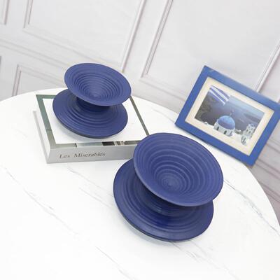 代北BJ00019欧现螺摆件软装陀则样板间售楼部客厅几何不规家居装