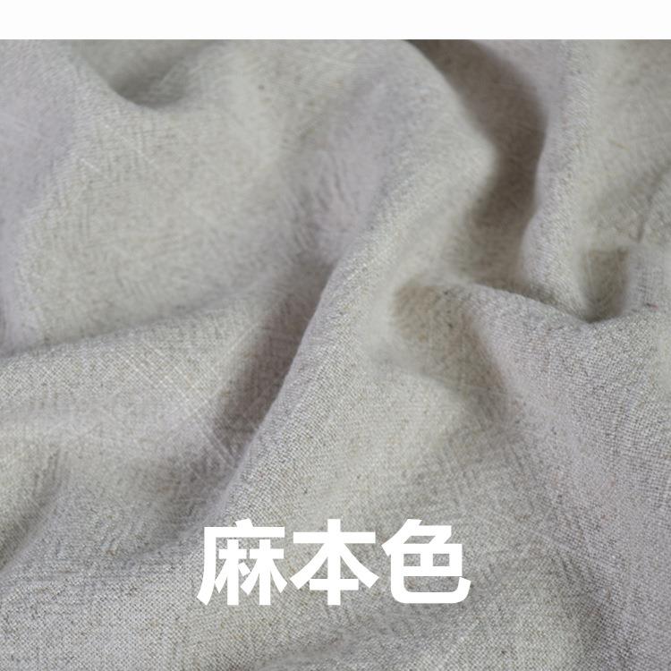 PYJ秋冬加厚棉布料砂洗套风格麻加密粗布棉老袄棉裤大衣沙发布料