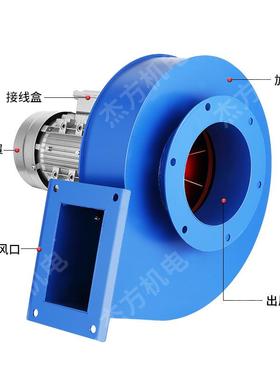 温YN2965-4锅炉引风机2.2KW高隔热离心风机厨房7排烟风机抽烟筒风