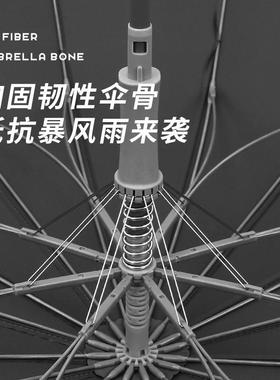 1ECV6直骨自大号雨晴雨伞定制杆伞抗风伞广告伞男士商务长柄动伞