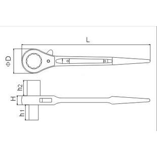 格劳莱尖449尾棘轮快扳速手向加长棘套筒快速省双力板手轮工具