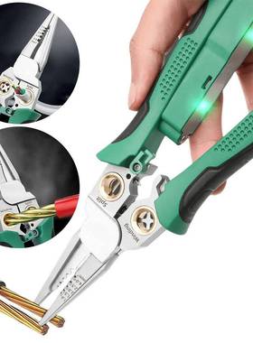 线8合1多功剥工具带剥电笔功能EXW能线钳