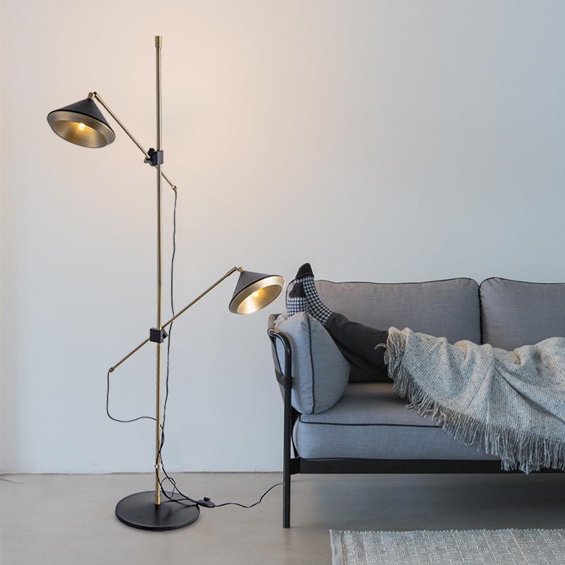 新款圆形两头地北艺欧简约落灯设铁计师卧室床头灯创意HSF-A000术