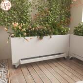 不锈成钢花箱带接花水盘阳台客厅295造景移种植箱庭院露动台品盆