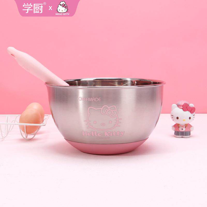 学厨KL715130料4不锈钢料理碗防滑打蛋沙盆面盘拉揉碗日式加厚理