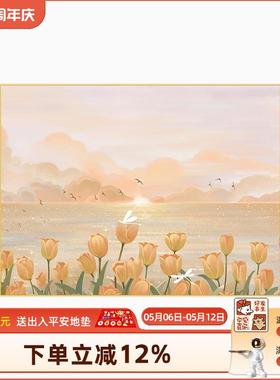 A6T奶油风郁香电表箱装金饰画肌电理配箱挂画海EUC景闸箱遮电挡