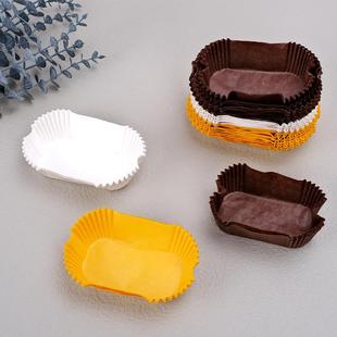 *7雪芳杯5*7雪芳一次性椭圆杯蛋糕纸防油烘焙面包纸托船型蛋形糕