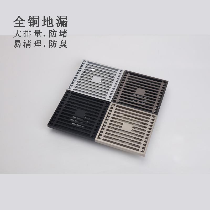 全铜卫生间地漏10x10阳台厨房浴室淋浴房地漏防堵防臭地漏纯铜图片