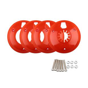 适用踏板车前后鼓刹10寸改装轮毂盖透明轮毂装饰盖轮罩