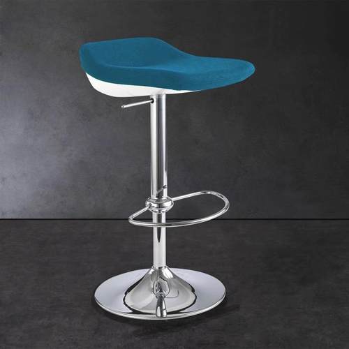 直销现代圆形高脚酒吧椅轻奢简约布艺可升降酒店前台吧台椅子