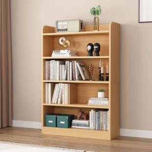 实木书架儿童绘本架落地靠墙置物架多层储物柜收纳柜幼儿园图书架