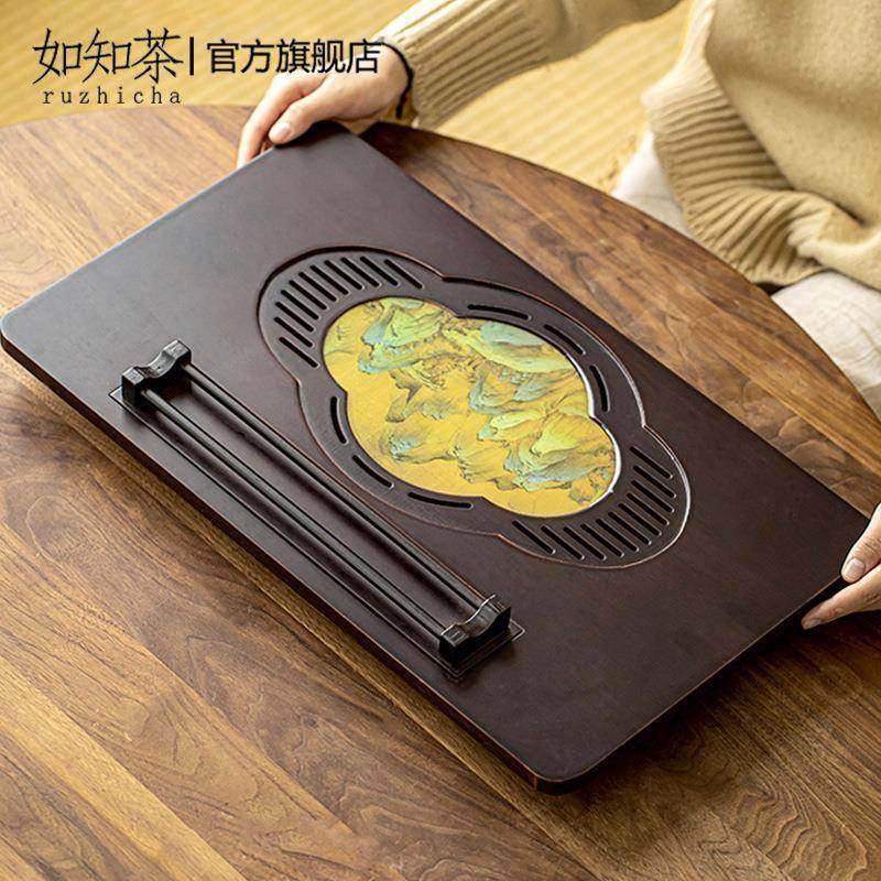 竹制千里江山茶盘茶杯托盘客厅家用排储水茶台沥水小型功夫泡茶具,机械设备,其他机械设备,淘宝优惠券,粉丝福利购,淘宝优惠卷