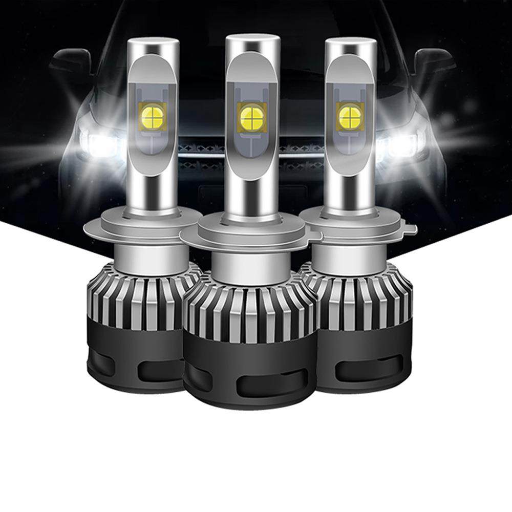 x9汽车led大灯xhp70车灯高亮聚光h4远近一体h7透镜e70改装灯泡