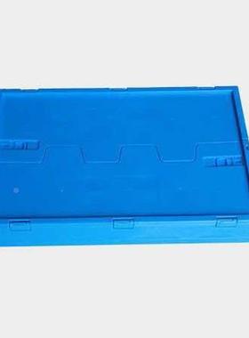 塑叠料折叠箱筐周转箱带物盖仓库周JEC转箱储箱折储物框水果箱蔬