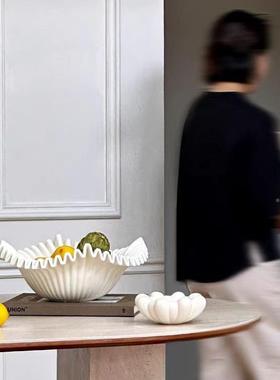 厂油家直销欧OVF法式奶风果混盘式白色高品质果盆餐桌装饰可批