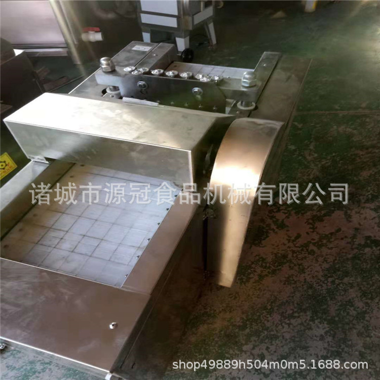 供应不锈钢自动切块机 连续剁鸡块机 多功能带骨肉类切块机厂家