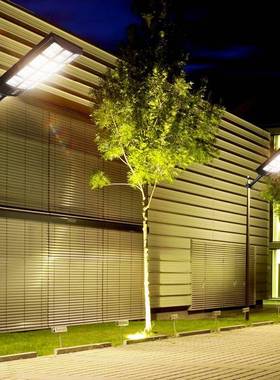 户外le太家阳d能一体化路宝马款路灯人体感应壁灯用防水照明庭灯