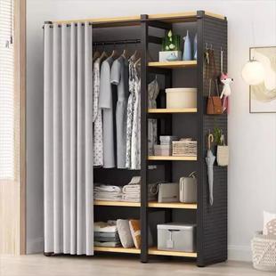STR金属衣家柜卧室用出简易组装 租衣帽间置 衣橱结实耐用开房放式