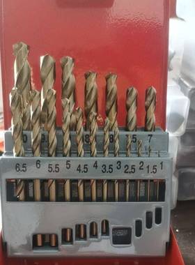 锈钢1麻花钻头专用套装超硬金属钢铁铝孔手电65625钻直不柄打钻-6