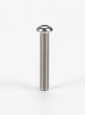 08不锈头钢圆内六角螺丝DI半N7380