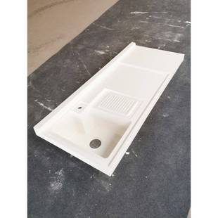 衣阳台洗衣一体式 带衣搓衣板洗柜台229盆盆洗衣槽切角可订洗池台