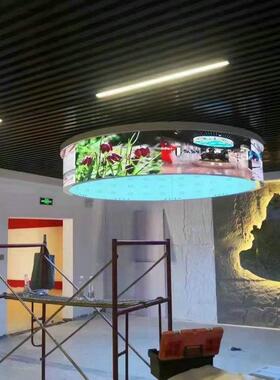 lPed性室内全环彩柔p1.NQK8P2P4P5显示屏全彩led圆柱弧形屏圆屏