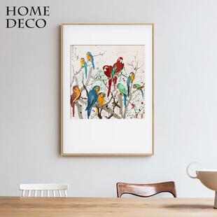 茶室房餐厅装饰画吴中卧室冠厅A1561客复制画复刻画新中书式玄关