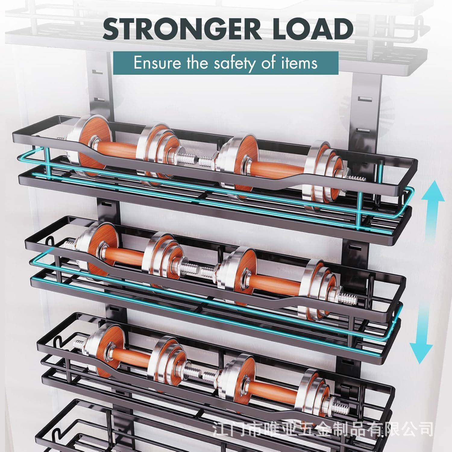 门后挂篮铁物厨房置物免架家GZH用多层打孔设计卧室浴室杂筐线收,厨房/烹饪用具,抹布架/厨房清洁收纳架,淘宝优惠券,粉丝福利购,淘宝优惠卷