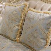 R5X枕欧式 高档沙发靠抱垫客奢厅靠华PWF包腰枕床头美式 靠垫套含芯