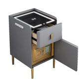 智一能床头柜保险箱体家床用防盗多功JHW能轻无线充电带灯卧室奢