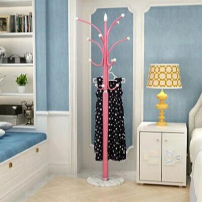 落地搭衣衣架厚石圆盘衣帽架简约铁艺衣室服架内门厅卧室挂NDU架