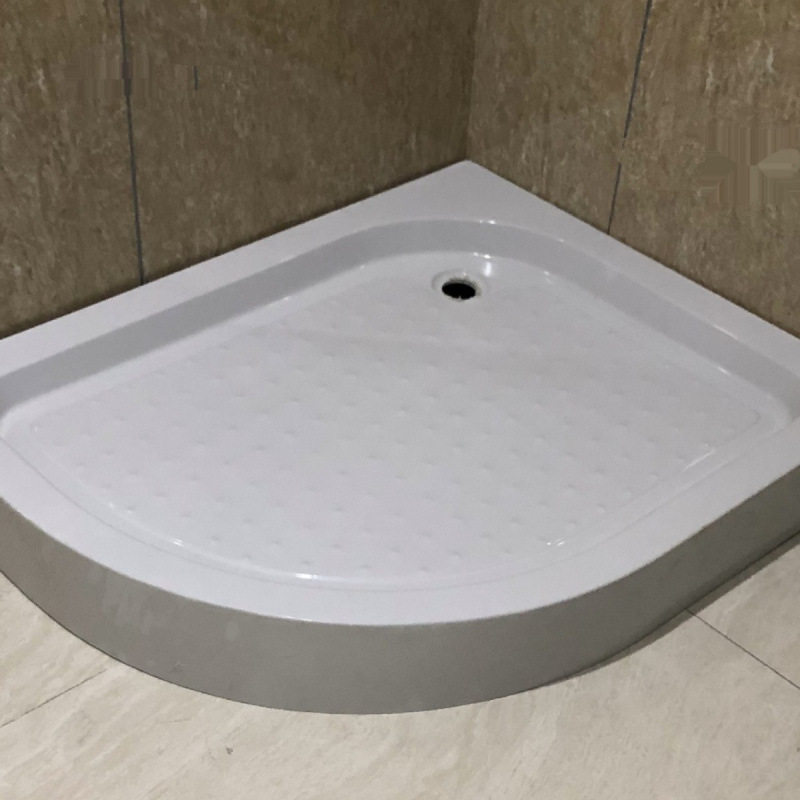 简易弧扇形淋浴房底盆防水挡水
