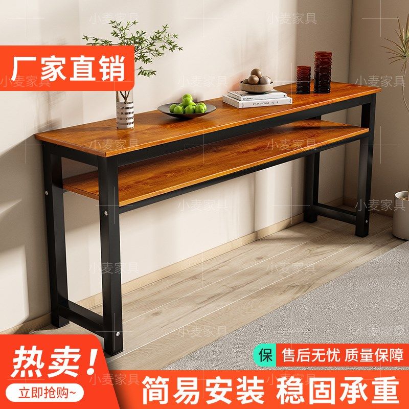 定制双层书桌写字桌学生培训桌电脑桌加宽桌子长条桌书法桌美甲桌