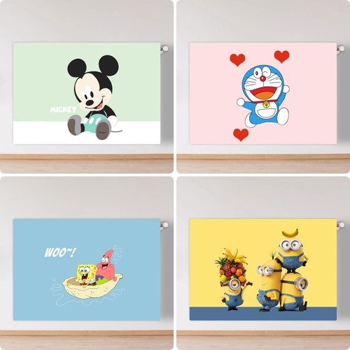 卡通印花暖气片防尘罩新款家用铸铁老式暖气遮挡装饰罩定制暖气罩