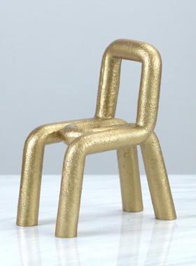 北欧简约居摆客摆件创意小椅子酒店样板间软CSY厅装饰品售楼处家