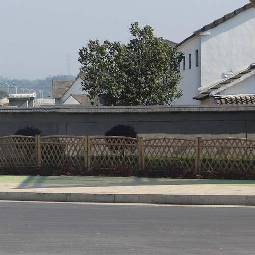 护乡村道路绿化景区竹篱笆11白竹栅栏草坪护竹栏笆花园篱栅栏栏围