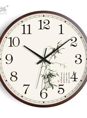 式新中钟表挂家用客厅简约尚钟中国风创意北欧大时气挂TYS墙轻奢