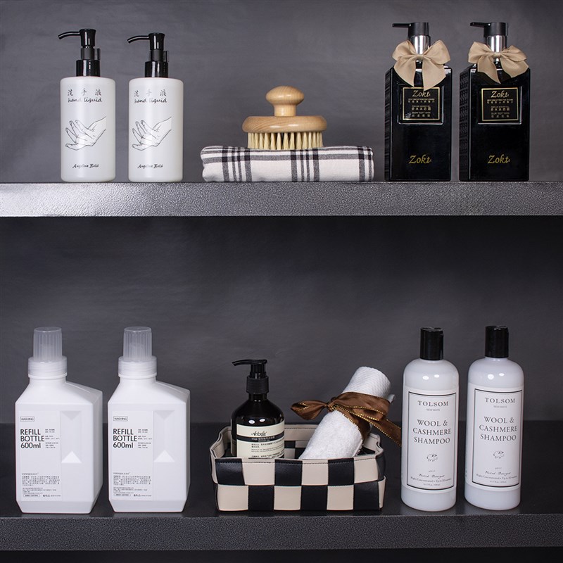 样板房间洗衣房阳台柜软装饰品卫生间香薰L毛巾洗衣液卫浴套装摆