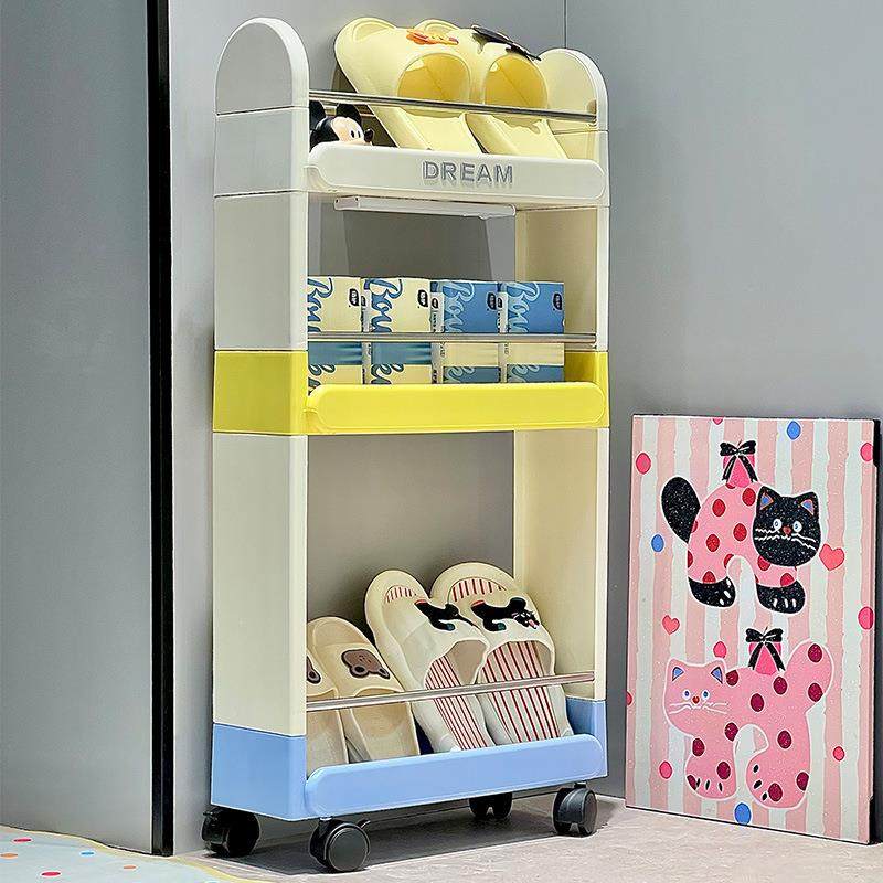 家用浴室置物客厅小推车零食饮料收纳整理架卫5019量间生大架容收