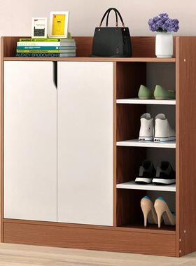 柜储家用门口柜大容量简约现代51445简易物经济型实木鞋色多层收