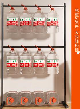 YA206晾衣架落地家用室卧挂衣服折叠单杆易室内宿移舍动晒凉衣帽