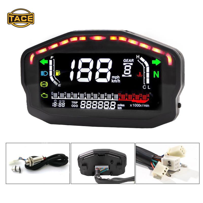 摩功托车改装用仪LCD液晶仪表总成表AB通S里程表MB0006多能油量车