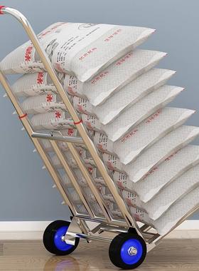 小拉拉车不锈钢买菜车手车折叠携PCO行李拖车便购拉车物车小推承